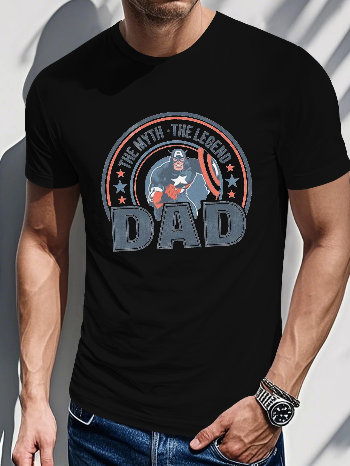 Men's Printed T-shirt-The Myth, The Legend Print