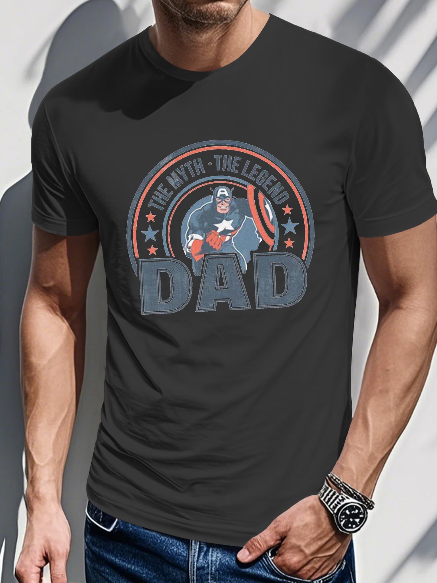 Men's Printed T-shirt-The Myth, The Legend Print