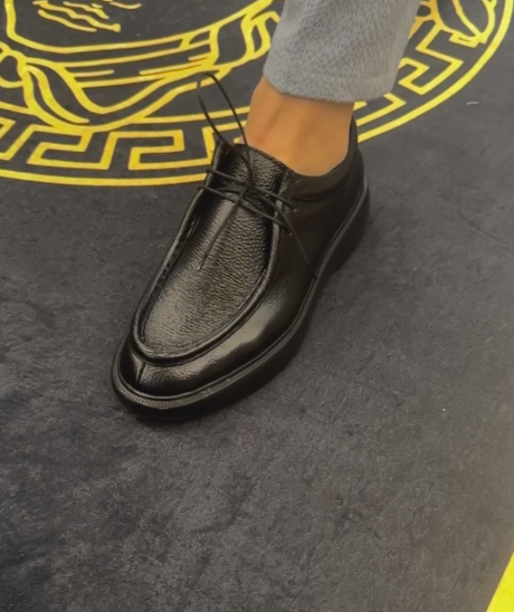 Vintage Handmade Slip-On Thick-Soled Loafers