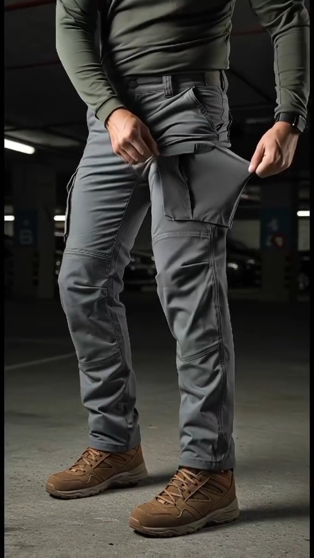 Outdoor High Elastic Training Pants With Pockets