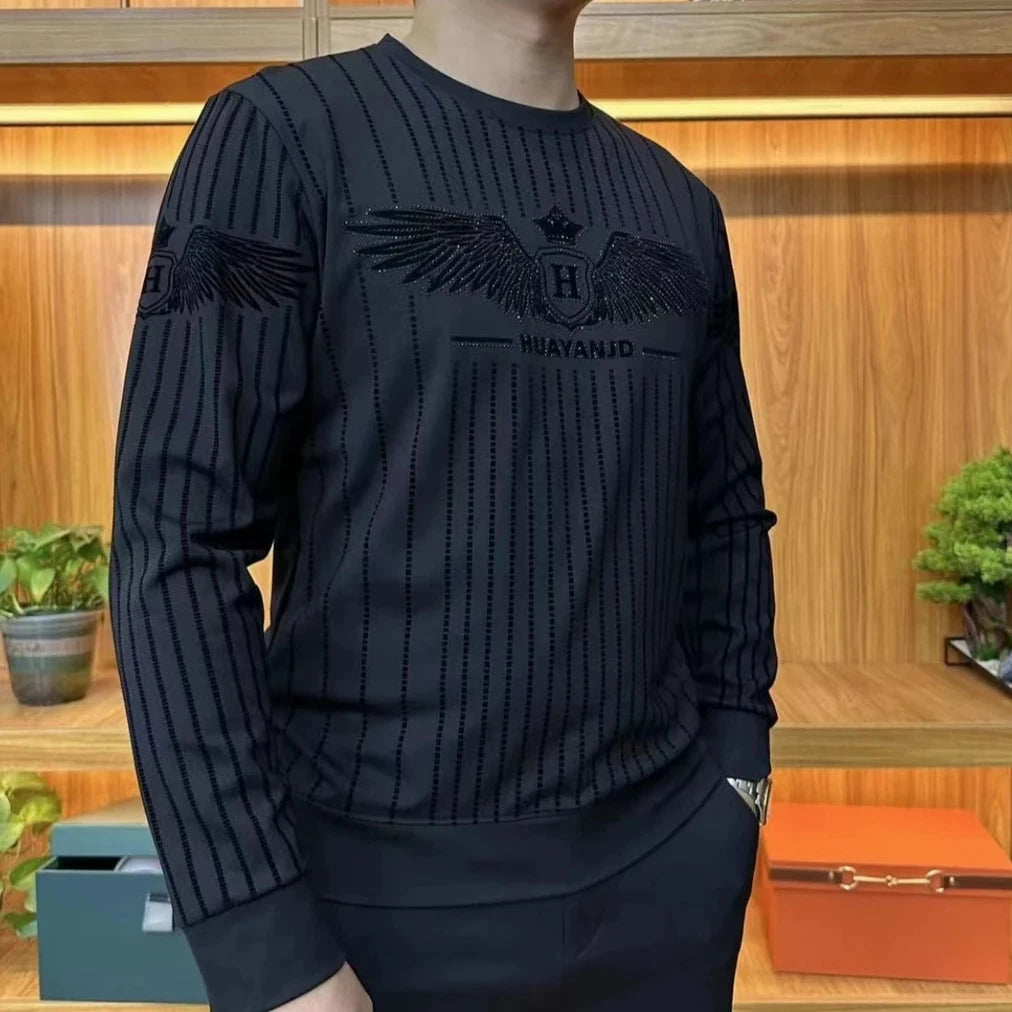 Velvet ironed sweatshirt