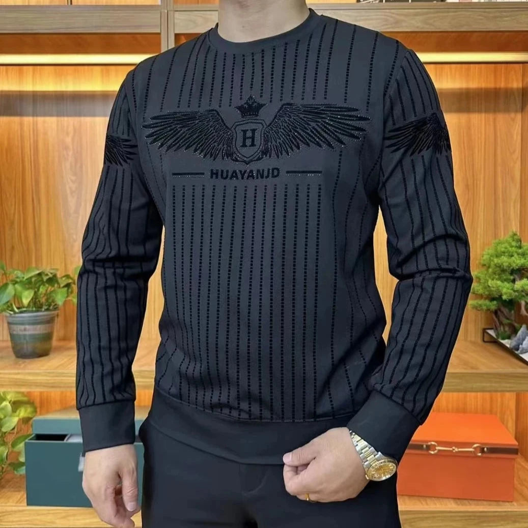 Velvet ironed sweatshirt