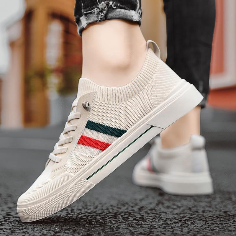 Men's Knitted Breathable Non-Slip Soft-Soled Casual Sneakers