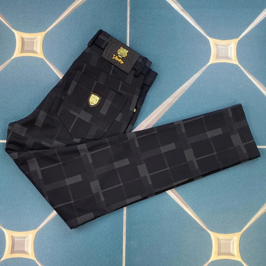Velvet Micro-elastic Business Trousers