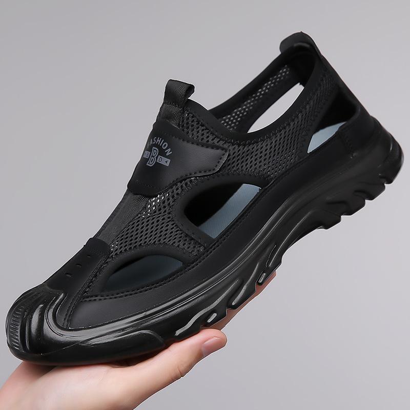 Men's Slip-On Mesh Thick-Soled Lightweight Casual Sandals