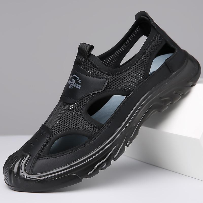 Men's Slip-On Mesh Thick-Soled Lightweight Casual Sandals