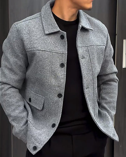 Men's Slim Jacket With Pockets