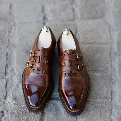 Art Monk Double Button Shoes