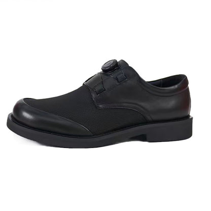 Swivel Buckle Mesh Comfortable Breathable Stylish Men's Leather Shoes