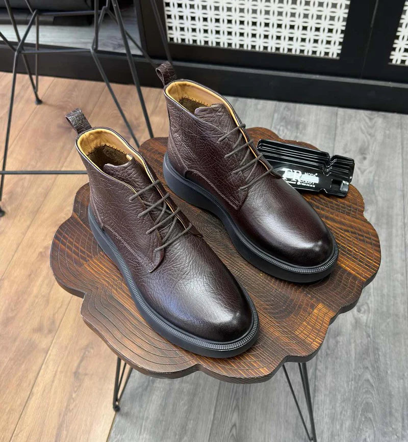 Men's Classic Handmade Black Martin Boots