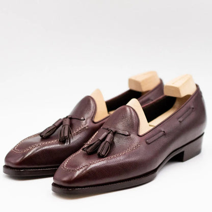 TASSEL LOAFER WITH SQUARED TIP AND APRON