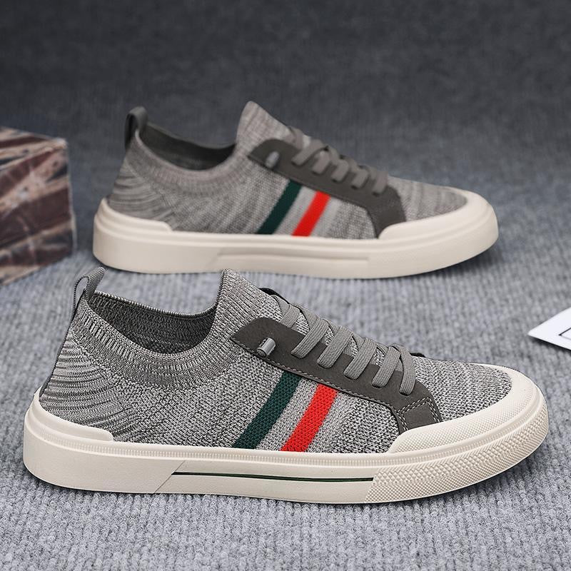 Men's Knitted Breathable Non-Slip Soft-Soled Casual Sneakers