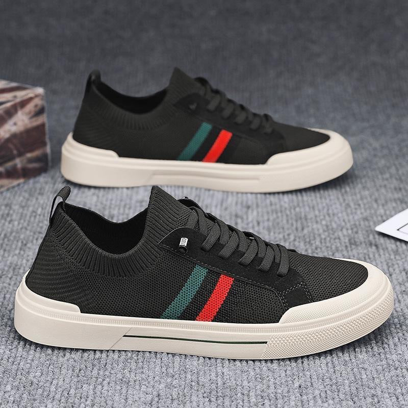 Men's Knitted Breathable Non-Slip Soft-Soled Casual Sneakers