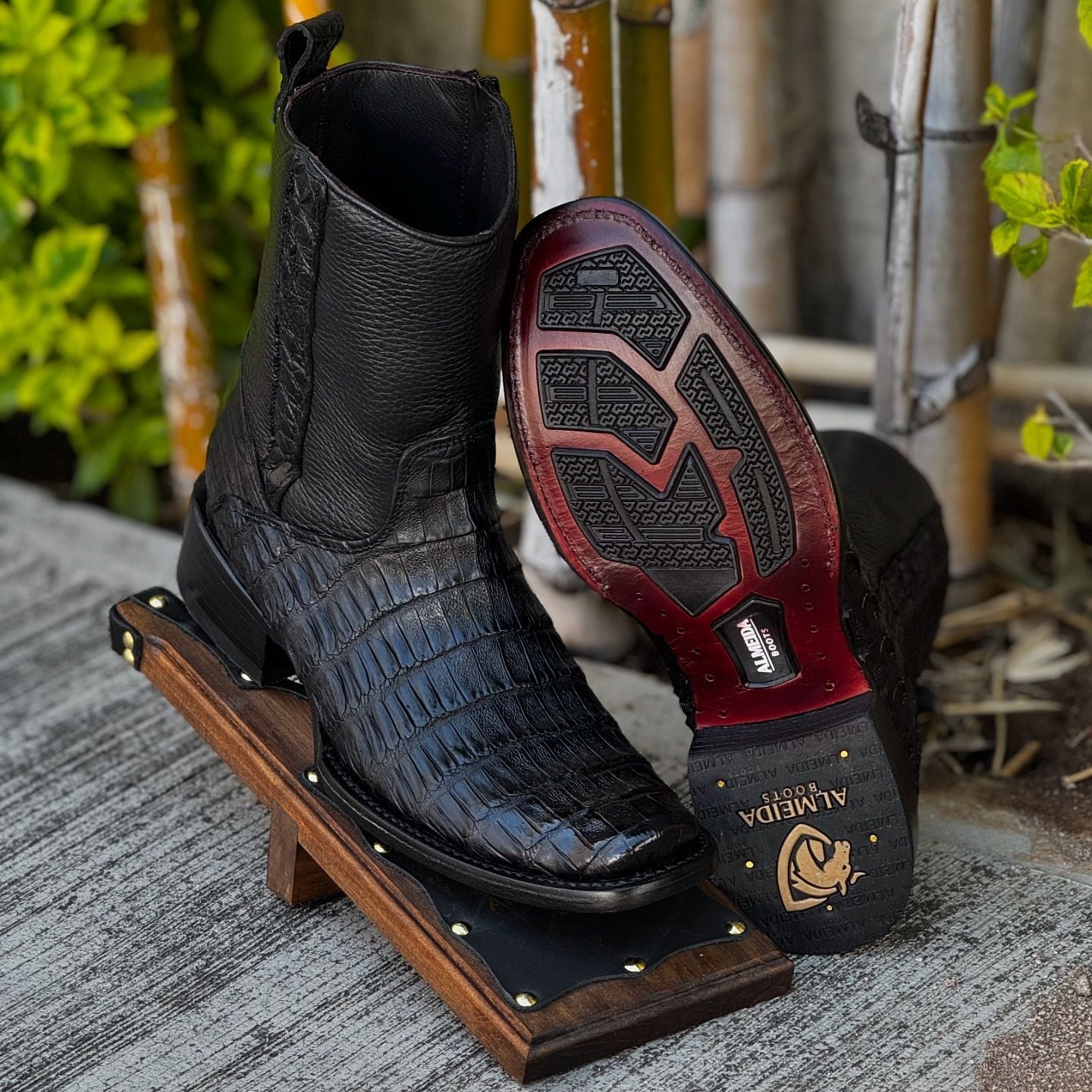 Original Handmade Crocodile Cowboy Boots