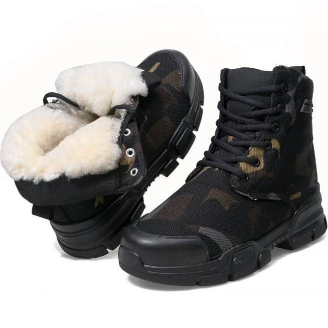 Plush Waterproof And Anti-Slip Snow Boots