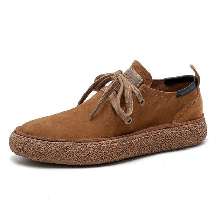 Men's Casual Lace-Up Suede Rubber Soles Shoes