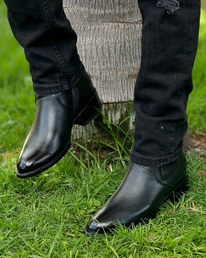 Lucchese Original Deerskin Cowboy Boots