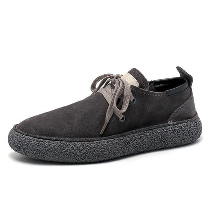 Men's Casual Lace-Up Suede Rubber Soles Shoes