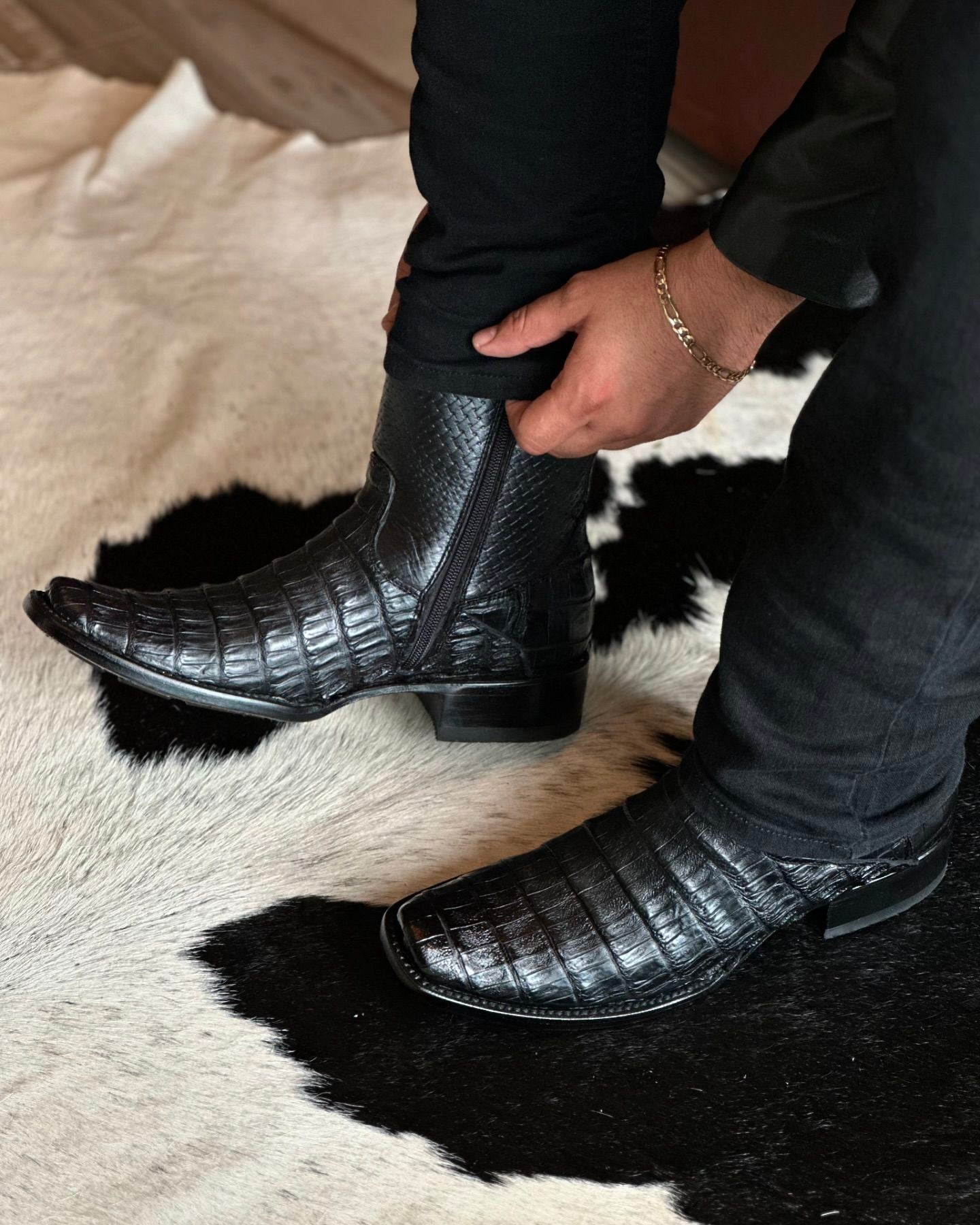 Original Handmade Crocodile Cowboy Boots