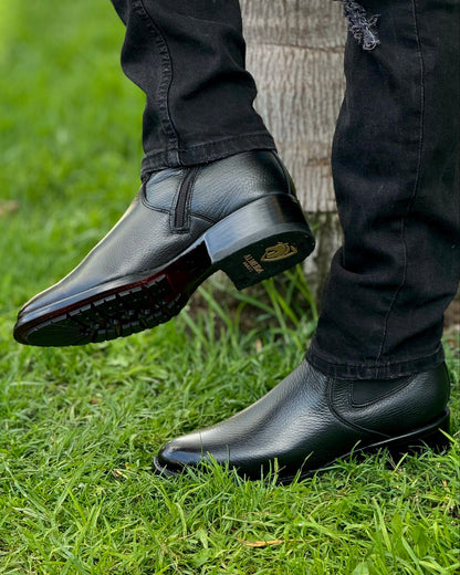 Lucchese Original Deerskin Cowboy Boots