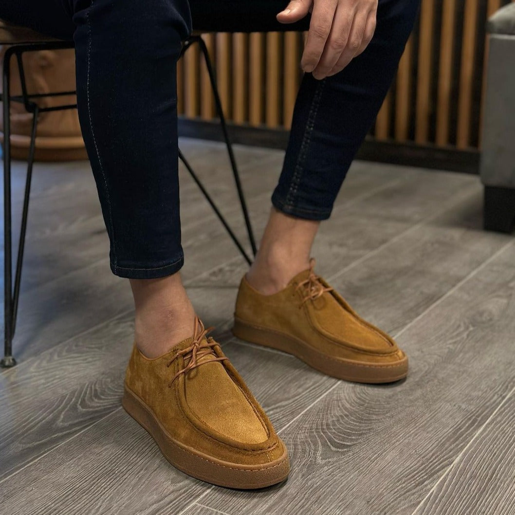 Men's British Handmade Suede Leather Classic Casual Shoes
