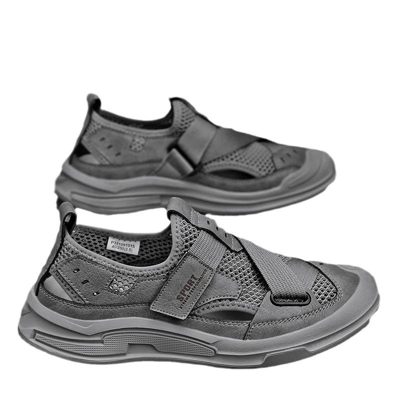Men's Breathable Hollow Non-Slip Wear-Resistant Outdoor Beach Sandals