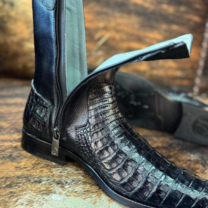 Classic Crocodile Cowboy Boots