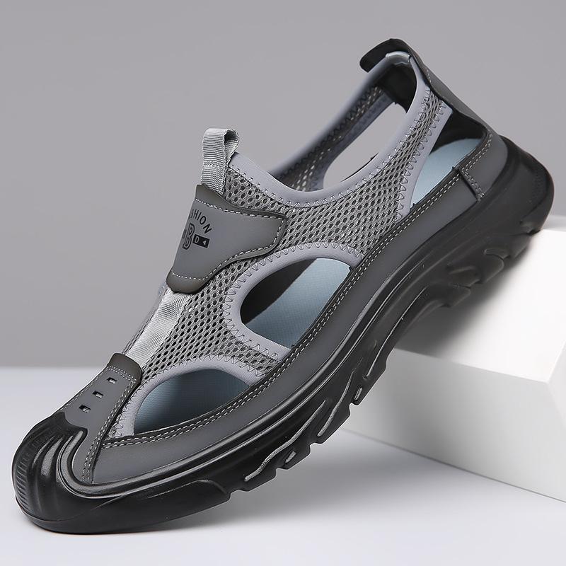 Men's Slip-On Mesh Thick-Soled Lightweight Casual Sandals