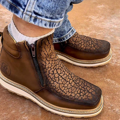 Men's Side Zipper Fashion Ankle Boots