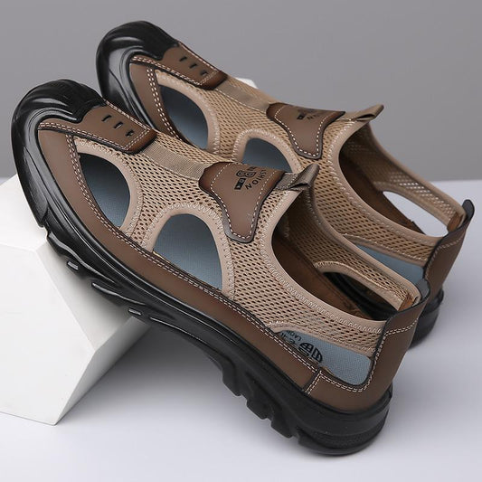 Men's Slip-On Mesh Thick-Soled Lightweight Casual Sandals