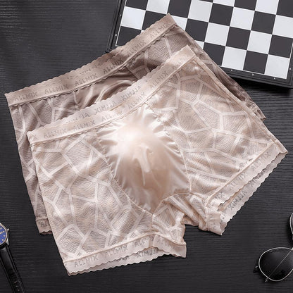 Men's Lace Breathable Cracked Boxers